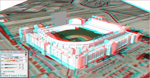 3D Coors Field-anaglyph-SketchUp model by Camelot