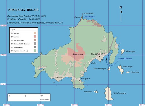 Nisos Skiathos - EVS Precision Marplot Map (1-70,000)