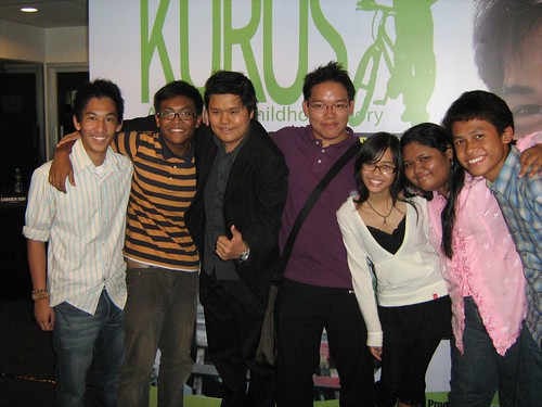 Me and co-producer Aron, with teenage cast of KURUS