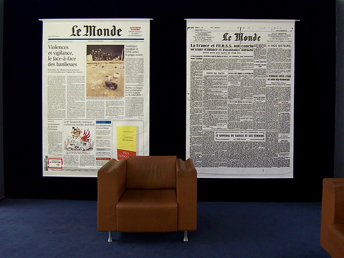 Salle d'attente au journal Le Monde