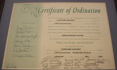 My ordination cirtificate