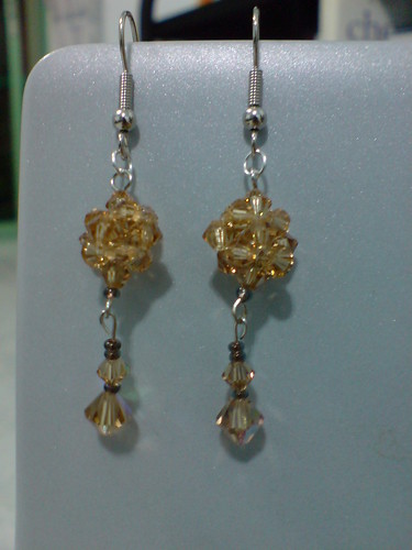 Beaded dangly earrings