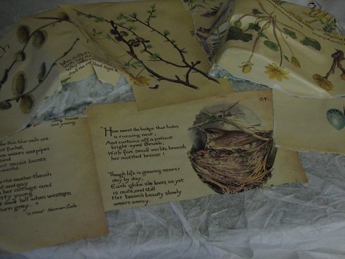 decoupage pages from book