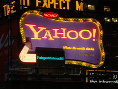 Yahoo Sign Times Square