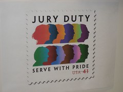 Loved this picture of a stamp in the jury assembly room. (03/04/2008)