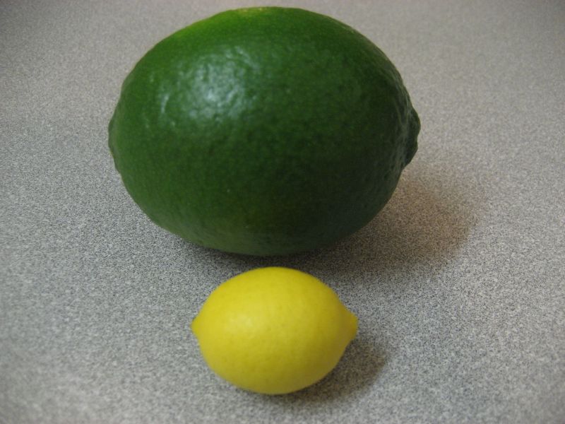 tiny lemon with lime