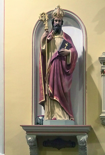 Saint Ambrose Church, in Saint Louis, Missouri - statue of Saint Ambrose.jpg