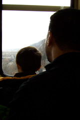 out the window of the incline