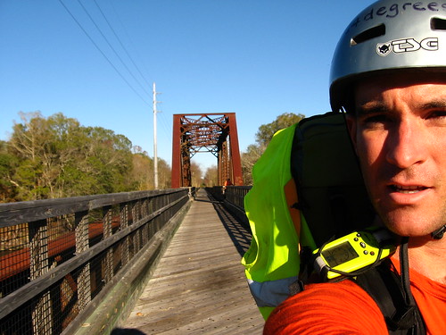 Crossing the Suwannee River bridge near Old Town, Florida, USA