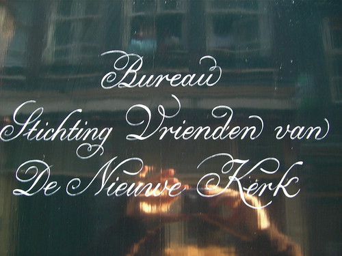 Amsterdam: Painted script