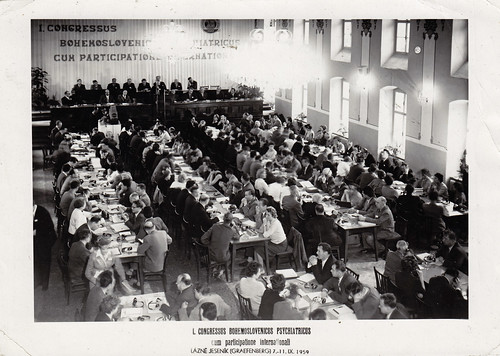 Congress of Czechoslovak Psychiatrists in Lázně Jeseník, 1959.