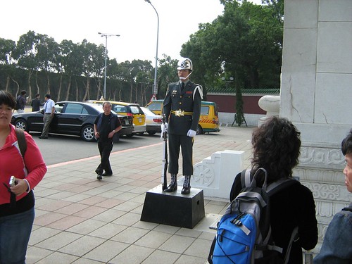Military Police Guarding The Entrance