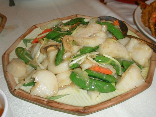 Scallops with Chinese Yevon Chives