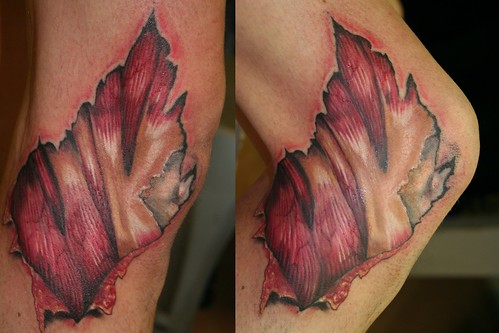3d tattoos wound tattoo by Mirek vel Stotker , originalmente cargada por stotker 