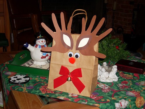 Reindeer Gift Bag 7 EnigmaArtist.com
