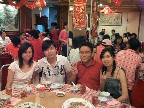 Me, Cousin Fung Ming and Cousin Mun Kin and his girlfriend
