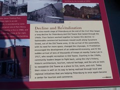 section of the Petersburg's Old Towne panel adjacent to the Tourism-History Narrative Kiosk, Downtown Petersburg, VA
