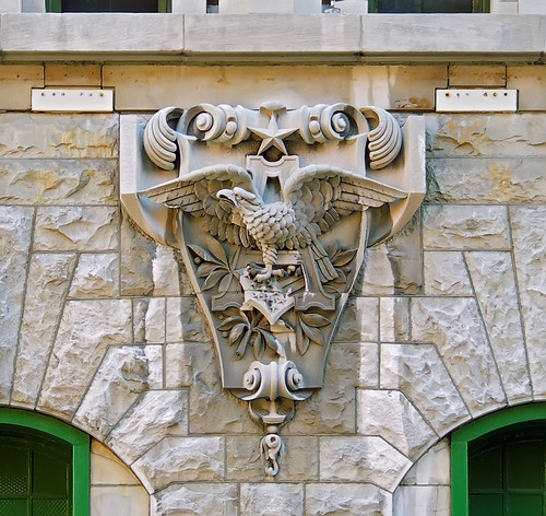 Anheuser-Busch Brewery, in Saint Louis, Missouri, USA - Eagle carving