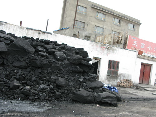 Coal, coal, and more coal in Shihezi City, Xinjiang Province, China