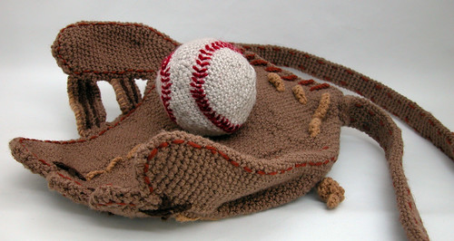 Baseball Glove Purse palm-side up