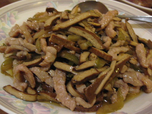 Ho Lee fried pork, tofu and green vegs