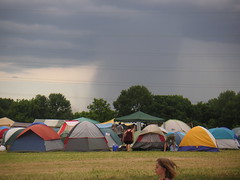 Storm and tents at PAPA fest