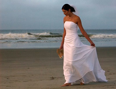beachweddingdress by mothernaturebeauty A seaside wedding and reception 
