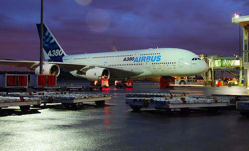 A380 Ready for sunrise