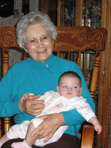 Zoe and Great Grandma Gladys