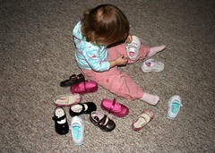 A girl and her shoes