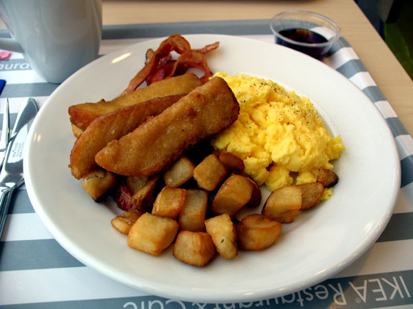 breakfast and lunch at Ikea