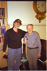 Mike Russo (l) and Roland Campbell at the Library