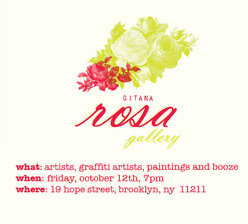 gitana rosa gallery closing party invitation
