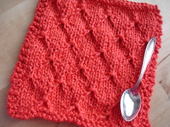 Quilted Diamonds Dishcloth