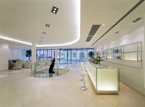 Bar and Lobby Reception Interior with minimalist interior design
