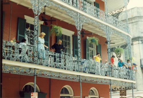 New Orleans 1988 -- balcony in the French Quarter