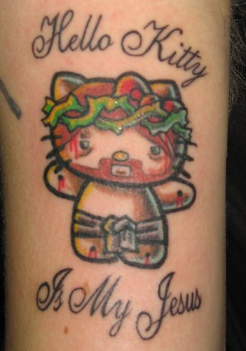 Tatuaje Hello Kitty Jesús
