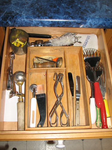 kitchen tool drawer after