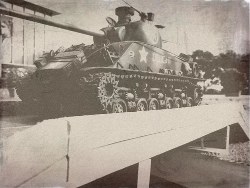 Secret weapon on sherman tank