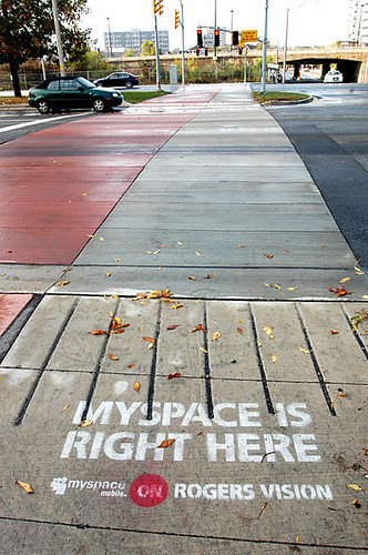 sidewalk ad creep by rogers