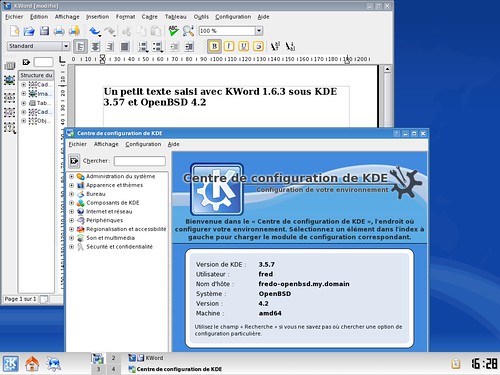 KDE 3.5.7 avec OpenBSD 4.2