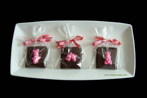 Bunny chocolate covered graham crackers