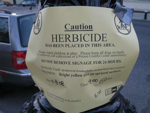 Herbicide Sign