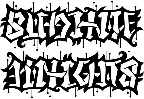 graffiti font tattoos. with a graffiti font amp; Old