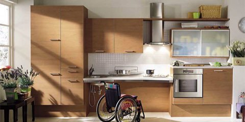 Modern Minimalist Kitchen Interior Wood Material
