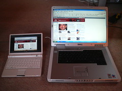 Laptop and miniBook side-by-side