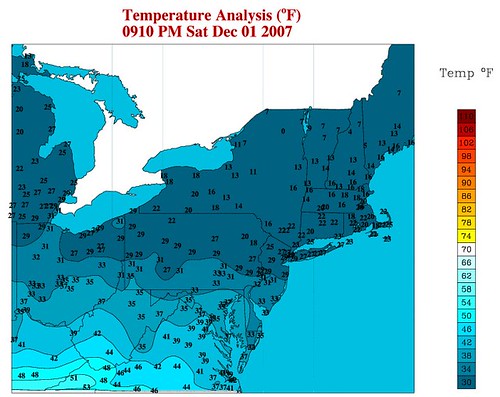 Northeast Surface Temperatures