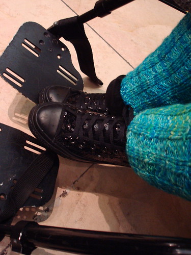 My shoes and legwarmers