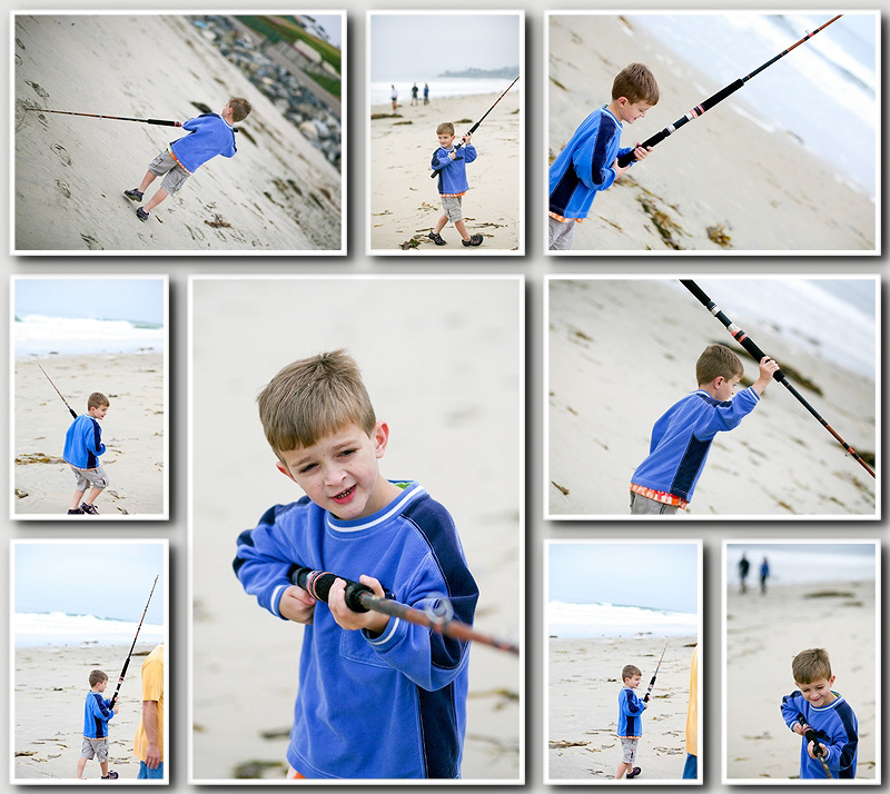 fishing pole & brett