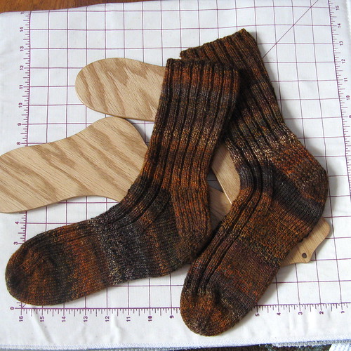 handspun socks for Alex